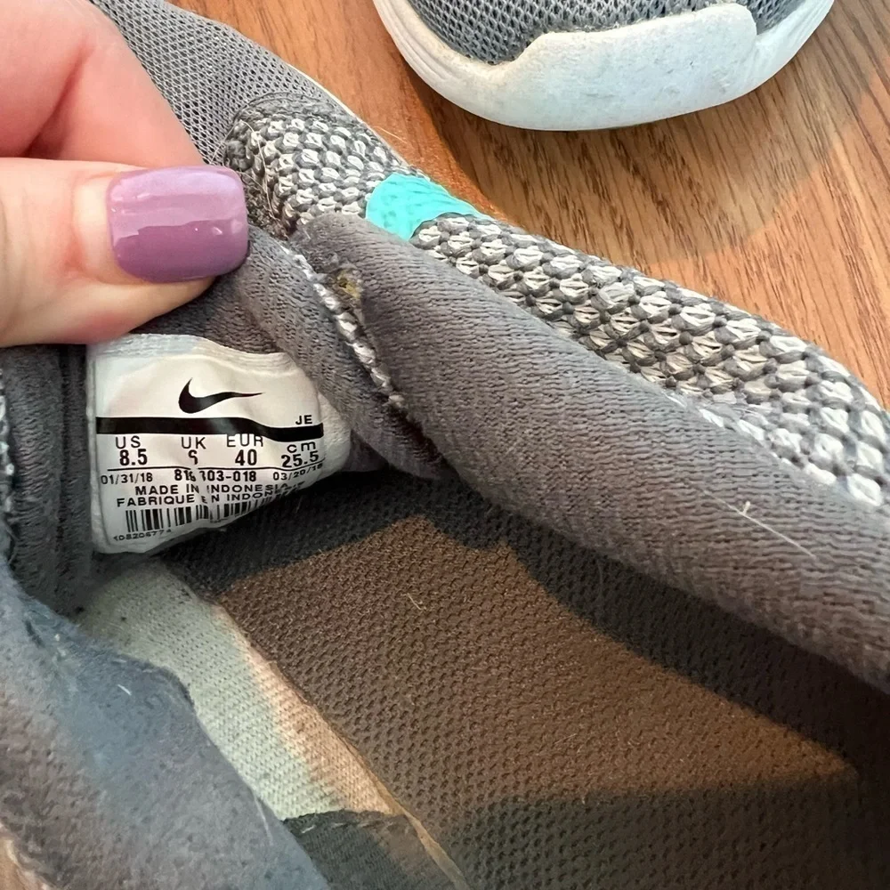 Nike Revolution 3 Womens Gray Turquoise Shoes